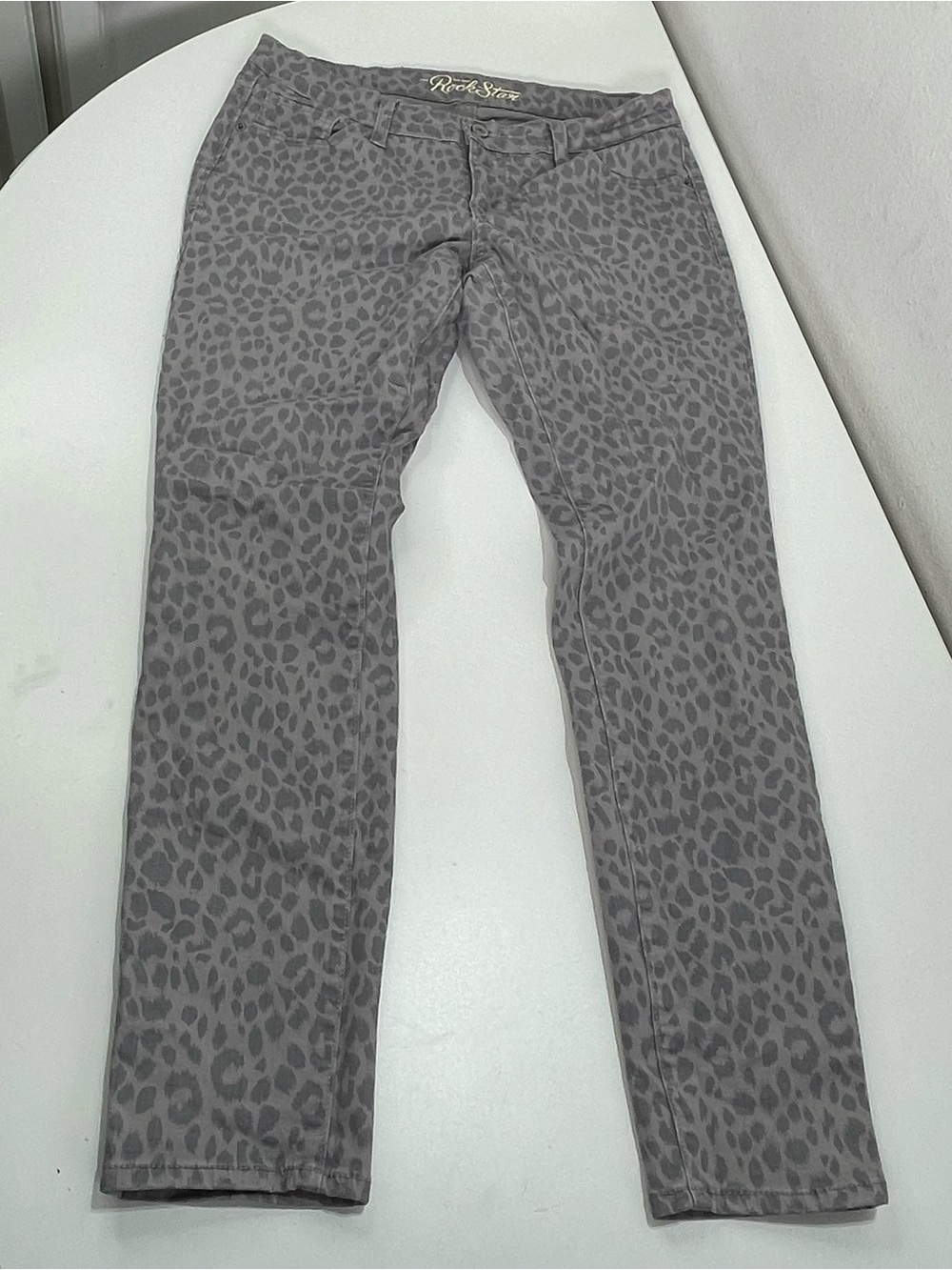 Rock Star Old Navy Leopard Print Women's 12 Regular Skinny Jeans